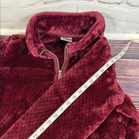 Columbia Women's Fire Side II Sherpa Full Zip Fleece Jacket Marionberry color L - Picture 12 of 15